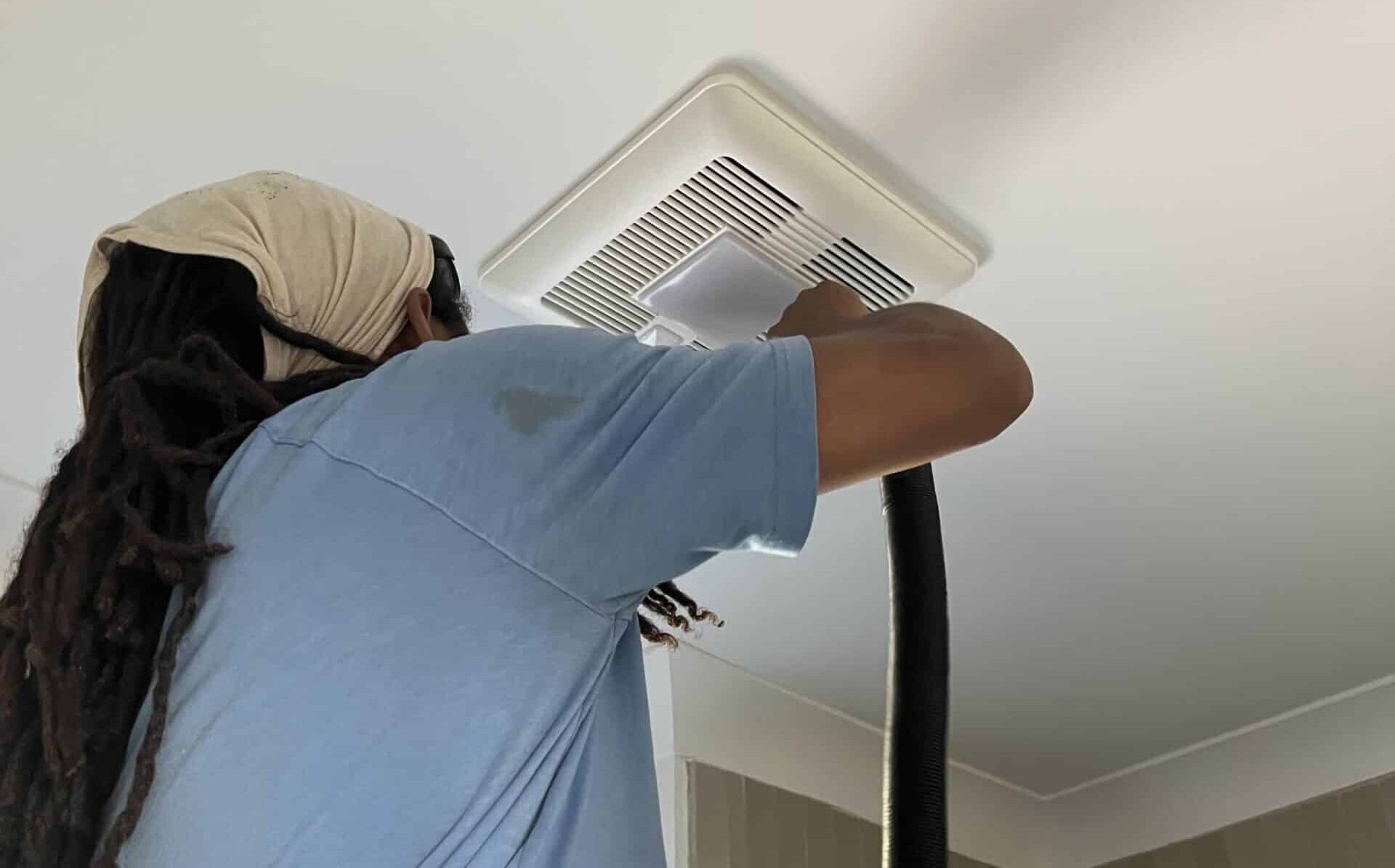 Maintenance - Bath Fan (1) E3 Innovate Worker Testing Vent